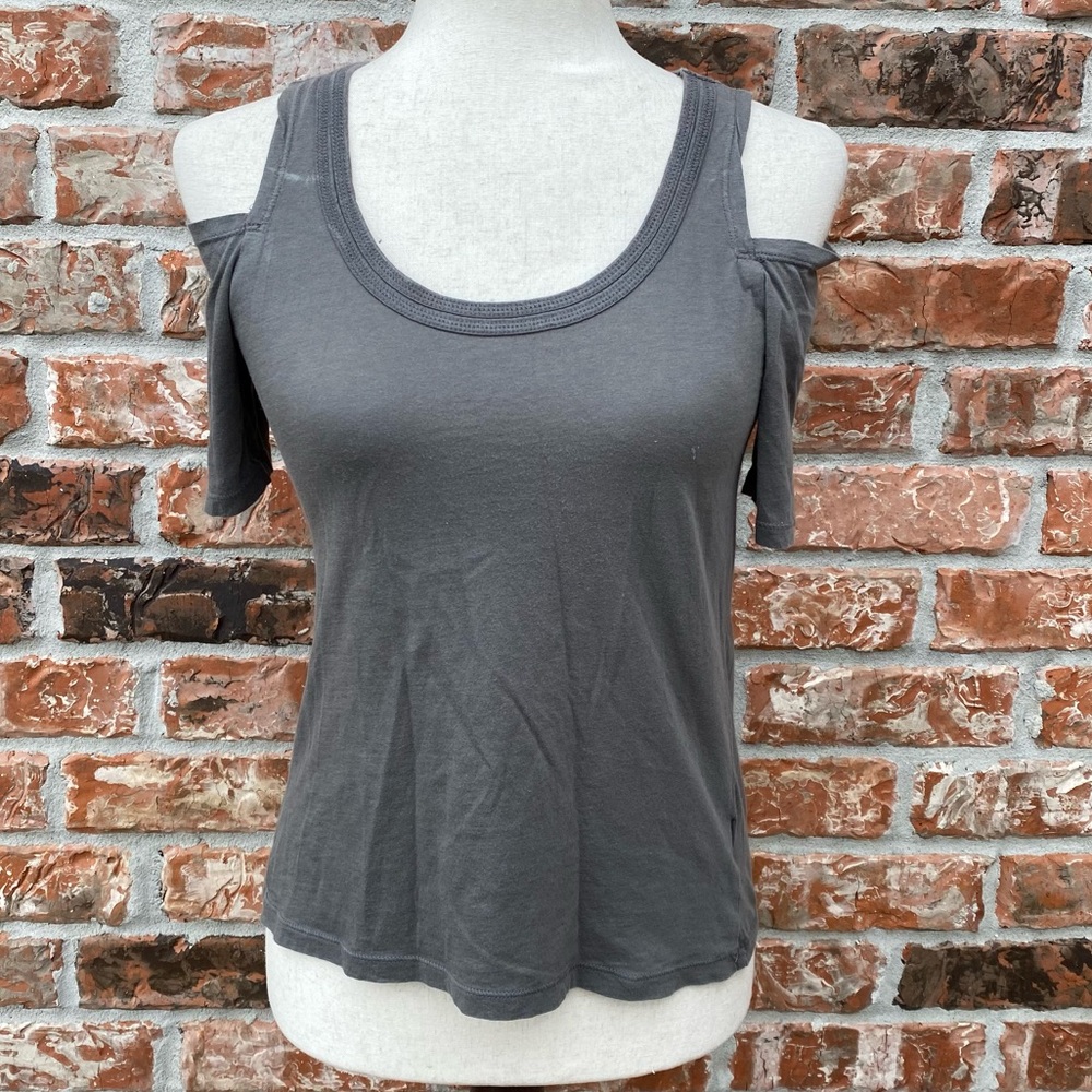 Splendid greenish gray, cold shoulder tank top / XS / Excellent condition - Picture 1 of 9